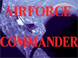 Title screen of Airforce Commander on the Commodore Amiga.